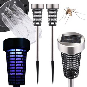 Uv lámpa szúnyogok rovarok Napelemes kerti rovarcsapda 50 cm 2 db