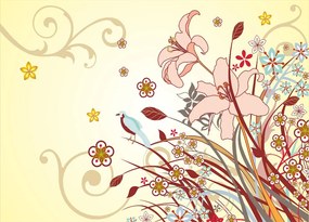 Virág minta poszter, fotótapéta 038 több méretben, alapanyagban