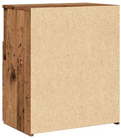 antik fa színű szerelt fa éjjeliszekrény 50 x 32 x 60 cm