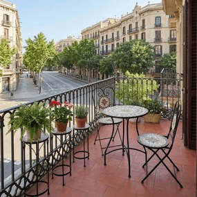 Kerti bútor szett, fém, kerámia mozaik, US1600 SET