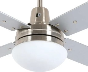 Lucci Air 210334 - AIRFUSION mennyezeti ventilátor 1xE27/60W fa/krom + DO