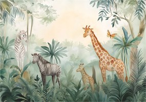 Fotótapéta Gyerekeknek Állatok Erdő Tapéta Gyerekszoba 150x105