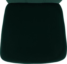 Étkezőszék, smaragd Velvet szövet/króm, OLIVA NEW