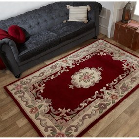 Aubusson piros gyapjú szőnyeg, 120 x 180 cm - Flair Rugs