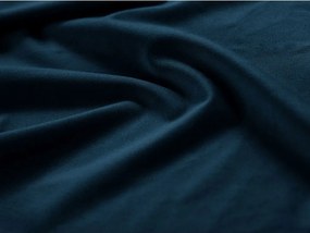 Kék kárpitozott ágyneműtartós egyszemélyes ágy ágyráccsal 90x200 cm Phaedra – Micadoni