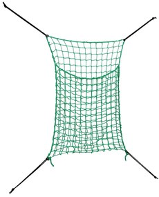 vidaXL 2 db téglalap alakú polipropilén széna háló 0,9x1,5 m