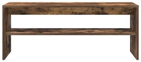 füstös tölgy színű szerelt fa TV-szekrény 100 x 40 x 40 cm