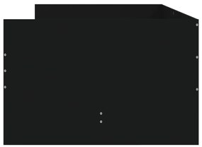 vidaXL fekete ágykeret fiókokkal 90 x 200 cm