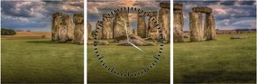 Stonehenge képe (órával) (90x30 cm)