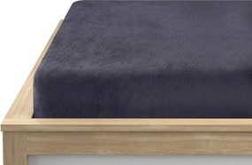 Mikroszálas lepedő SOFT BRONE 90x200 cm antracitszürke