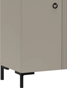 Komód, szürkésbarna Taupe/silverjack tölgy, DOMCA 2D1S