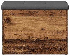 antik fa szerelt fa tárolópad 62x42x45 cm