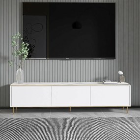 Imaj White Marble and Gold TV-asztal