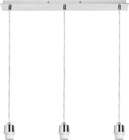 RENDL MORE 60 mennyezeti függőlámpa alap króm 230V LED E27 3x15W
