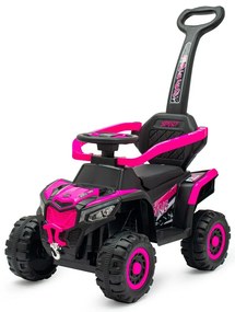 Baby Mix Ruggy gyerek elektromos futóbicikli vezetőrúddal, rózsaszín