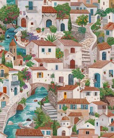 Holden Decor Wanderlust Monteroso színes mediterrán vlies tapéta – 92020