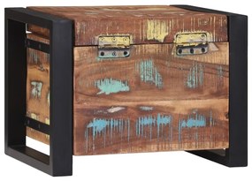 Tároló ládák 40x30x30cm Szilárd Újrahasznosított Fa és Fém