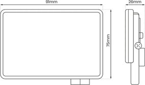 Eko Light FLOODLIGHT EKN9013 Halogén reflektor 1x10W/LED 5000K 950lm IP65