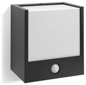 Philips Macaw kültéri falra szerelhető mozgásérzékelős LED lámpa, fekete, 1x3.5W, 320 lm, 2700K melegfehér, 173173016