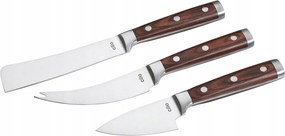 Cilio Sardo 3 db-os sajtvágó kés készlet fa markolat