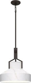 Quoizel Brecken QZ-BRECKEN-2P-OZ-OPAL Függőlámpa 2x60W/E27 IP20