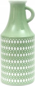 Váza Kerámia Kancsó Zöld Fehér 30cm Magas
