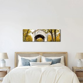 Híd képe Oregonban (órával) (90x30 cm)