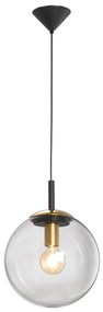 Fekete függőlámpa üveg búrával Dini – Fischer &amp; Honsel