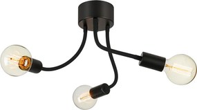 MARKSLÖJD 107930 MEDUSA Vintage Mennyezeti Lámpák Fekete E27 IP20
