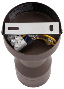 Modern mennyezeti spotlámpa sötét bronz GU10 50 mm kerek - Stanley