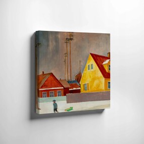 Vászonkép "Sárga ház ” Michal Rouba 1930méret 50x50cm