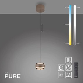 Paul Neuhaus modern függeszték pure falling rings barna króm pln2503-97
