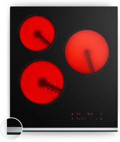 Klarstein Verosteel üvegkerámia főzőlap | 3 zóna | Minimalista, Erőteljes | 5000 W | 45 cm