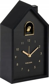 Ébresztőóra, asztali óra fekete elemes kakukk modern Cuckoo Oro