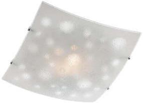 Redo 05-904 - Mennyezeti lámpatest ISIDE 1xE27/42W/230V 30x30 cm átlátszó