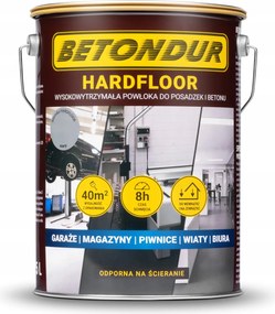 Hardfloor Betondur festék padlókhoz és betonhoz 5L tartós bevonat Szürke