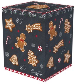 Karácsonyi porcelán bögre fémszűrővel 300 ml Gingerbread