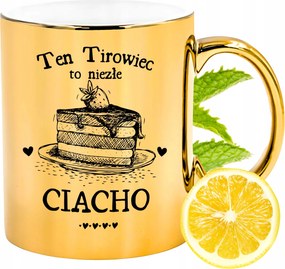 Prémium Arany Csillogó Bögre Teherautó Ajándék Nyomtatott Fotóval