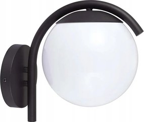 Kültéri kerti fali lámpa fekete fehér gömb modern V-tac