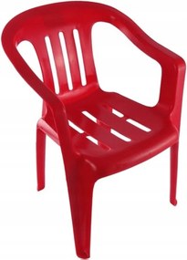 Gyerek etetőszék háttámlával műanyag 3 éves korig piros
