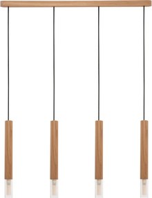 ZUMA LINE 8620403 MADERA Többágú Függesztett Lámpa Faipari G9 IP20