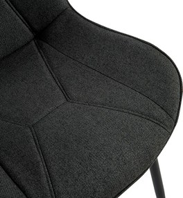 Étkezőszék, sötétszürke/fekete, DELTA