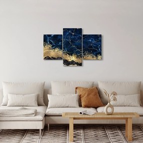 Kép - Sötétkék márvány (90x60 cm)