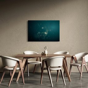 Kép - Varázslatos szarvas éjszaka (90x60 cm)
