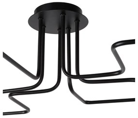 Lucide 21112/06/30 - Felületre szerelhető csillár LESTER 6xE27/40W/230V fekete