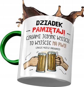 Bögre Zöld Nagypapa napja Ajándék Nyomtatott Fotóval