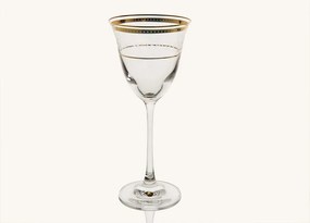 6 db-os borospohár szett 190 ml Dolce Vita Gold Anyák napi ajándék