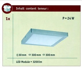 Paulmann 70982 - LED/22W Mennyezeti lámpa ABIA 230V