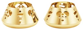 Teamécses tartó 2025, 2 db, 18 karátos aranyozással - Georg Jensen