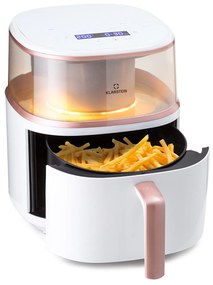 Klarstein Air Bloom, forrólevegős fritőz, 1500 W, 7,5 l, 16 program, gőzölő funkcióval